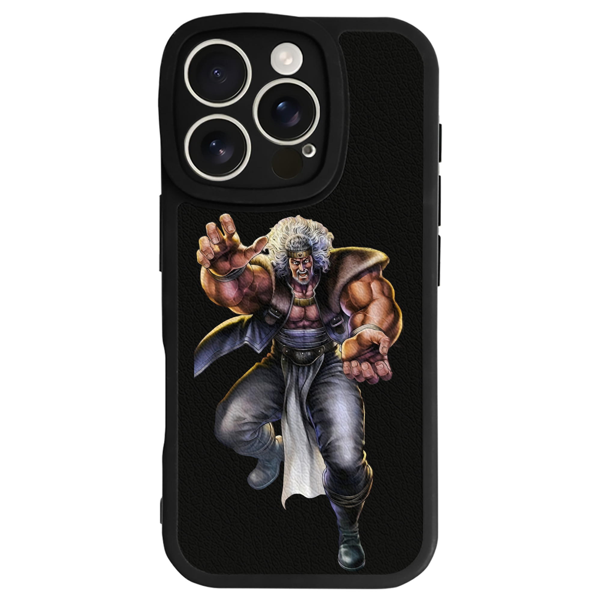（画像用） 北斗の拳 Fist of the North Star 【iPhone 16シリーズ対応】シリコンスマホケース（レザー調） 材質：シリコン